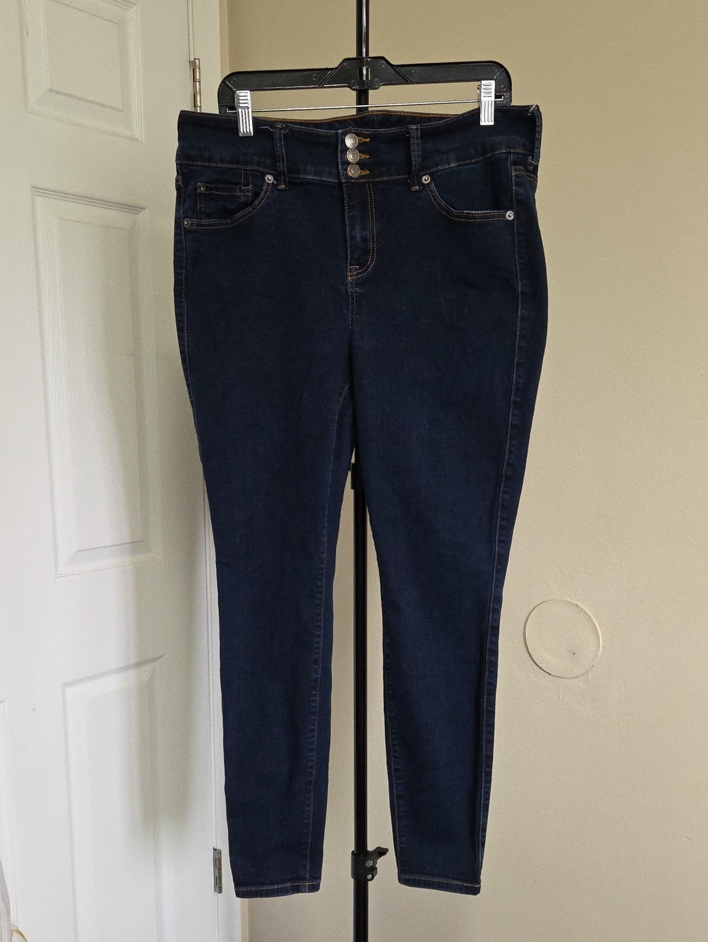 torrid Plus Size Dark Indigo High-Waist Skinny Jeans
